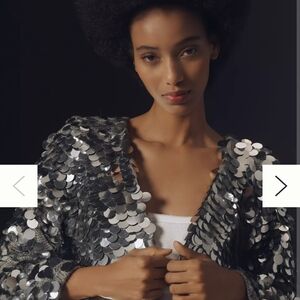 Pilcro Sequin Boxy Cardigan from Anthropologie S
